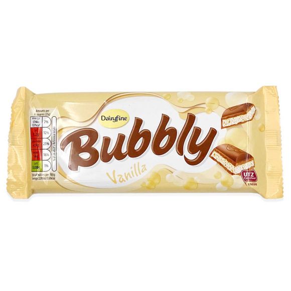 Dairyfine Vanilla Bubbly Chocolate 100g